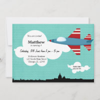 Jet Flugzeug Geburtstag Thema (Blau)