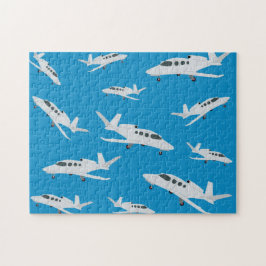 Jet-Flugzeugmuster Puzzle