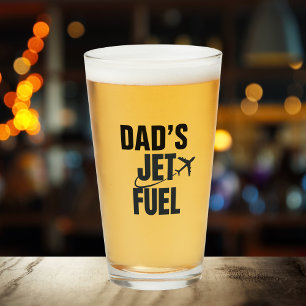 Jet Fuel & Flugzeug von Vater, Boyfriend Husband,  Glas