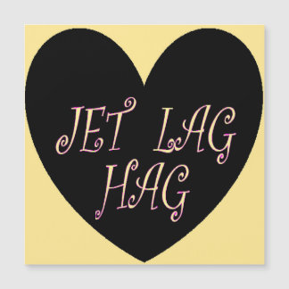 JET LAG HAG TRAVEL DESIGN MAGNETKARTE