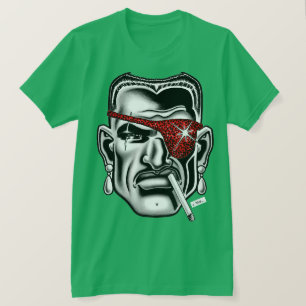 Jet Latex™/gebrochene Nase/grün T-Shirt