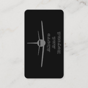 Jet Liner Oben und jenseits Begleitkarte