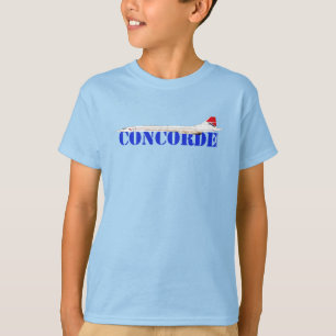 Jet mit fett blauem Text verbinden T-Shirt