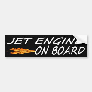 Jet Motor an Bord Autoaufkleber