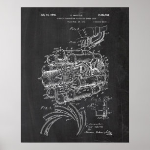 Jet Motor Patent Poster
