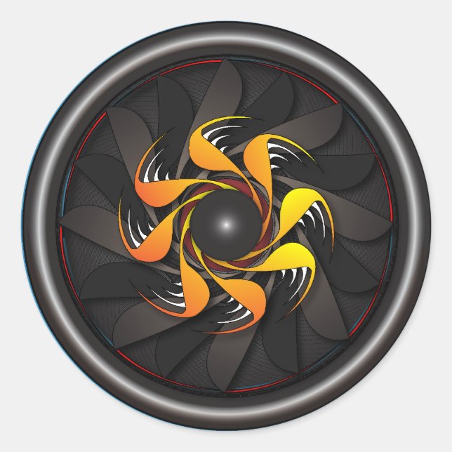 Jet Motor Sticker (Vorderseite)