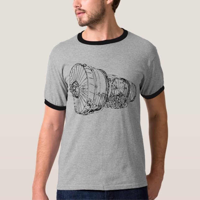 Jet-Motor T-Shirt (Vorderseite)
