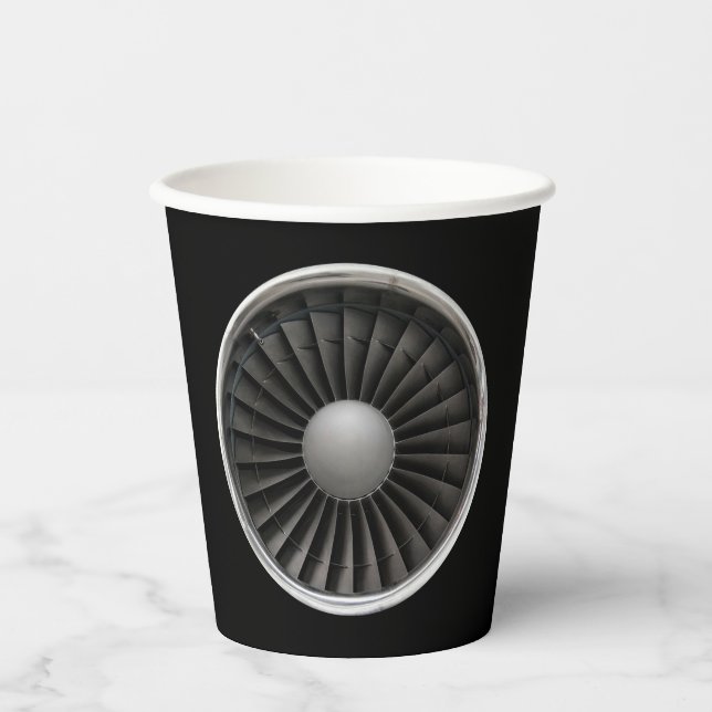 Jet-Motor Turbine-Lüfterpapier-Cups Pappbecher (Vorderseite)