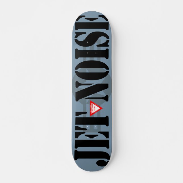 JET NOISE Gray Skateboard (Vorne)