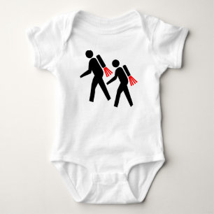 Jet Pack-Wanderer der Zukunft Baby Strampler