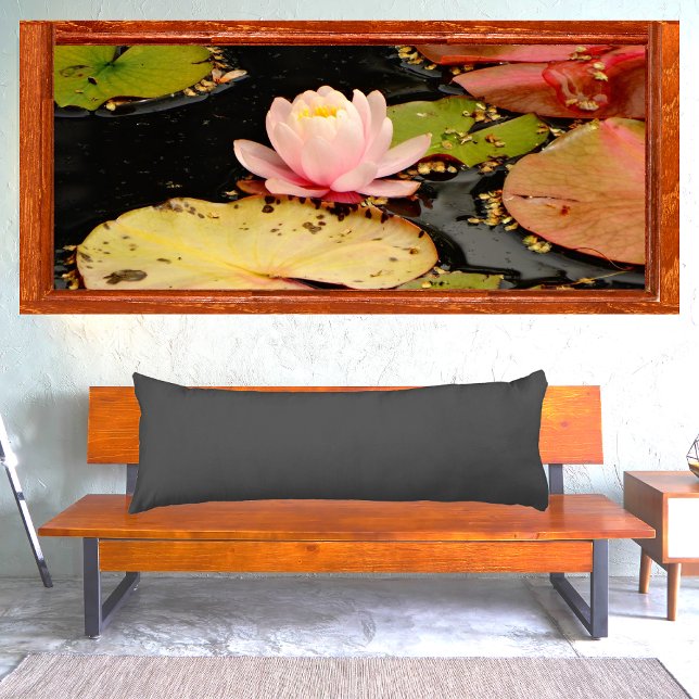 Jet Schwarz massives Farbkissen Seitenschläferkissen (Von Creator hochgeladen)