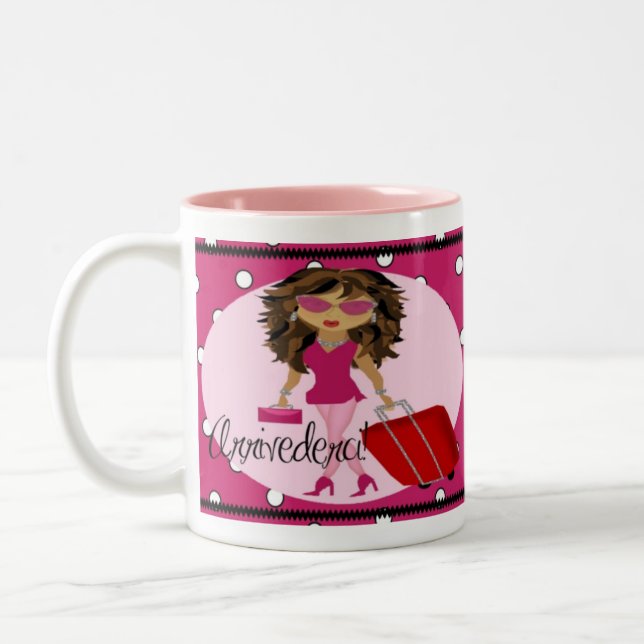 Jet-Set-Diva-Tasse Zweifarbige Tasse (Links)