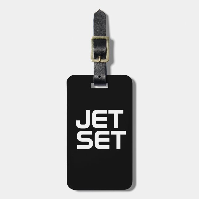 Jet Set Gepäckanhänger (Vorderseite vertikal)