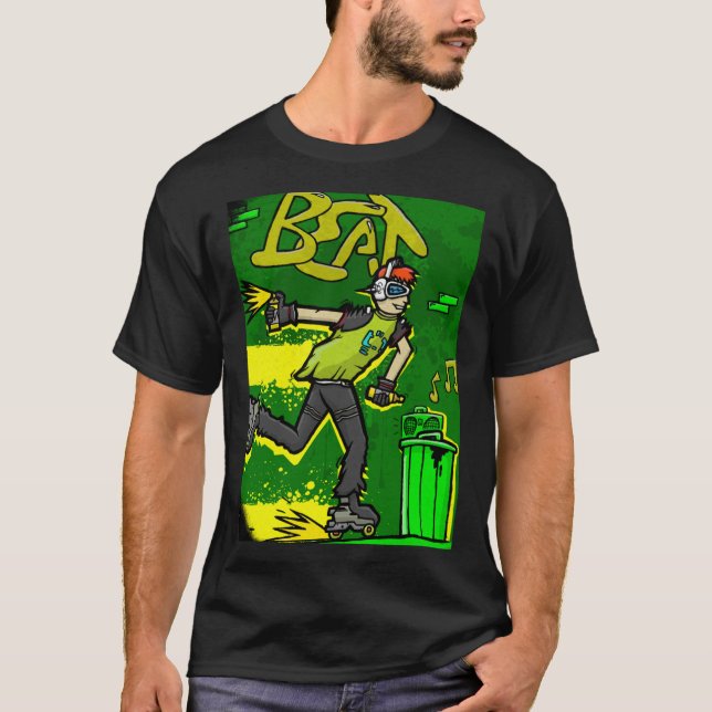 Jet Set Radio Game Action 3 T-Shirt (Vorderseite)