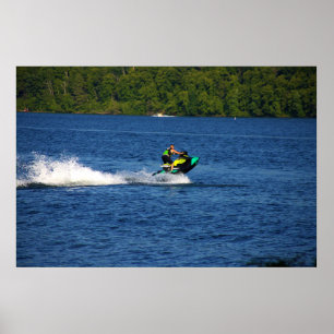 Jet Ski auf Lake Poster