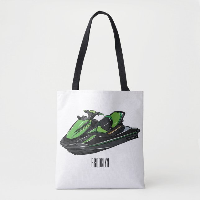 Jet ski Cartoon Illustration (Vorderseite)