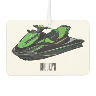 Jet ski Cartoon Illustration Autolufterfrischer