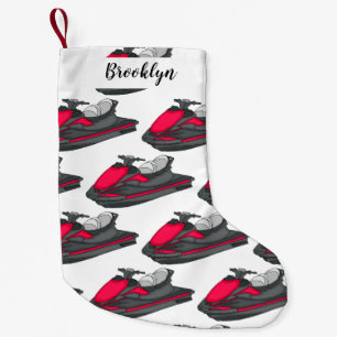 Jet ski Cartoon Illustration Kleiner Weihnachtsstrumpf