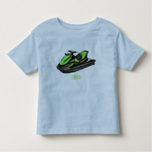 Jet ski Cartoon Illustration Kleinkind T-shirt