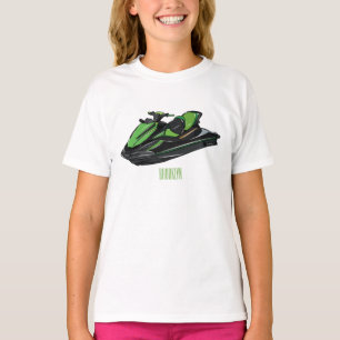 Jet ski Cartoon Illustration T-Shirt