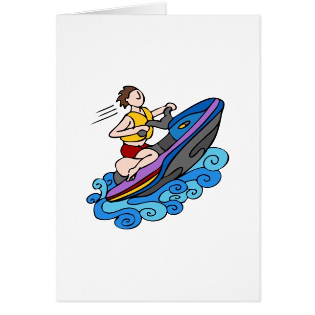 Jet-Ski-Cartoon-Vektor (Vorne)
