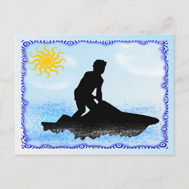 Jet Ski Dreams Postkarte (Vorderseite)