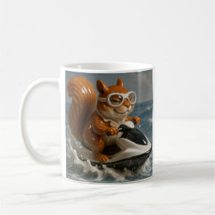 Jet Ski Eichhörnchen Kaffeetasse