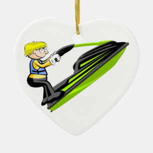 Jet Ski Fan Keramikornament