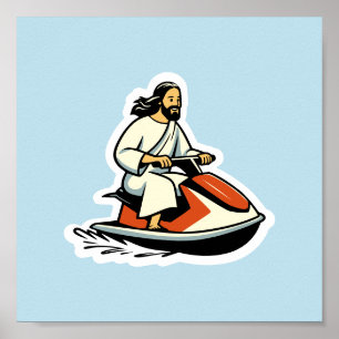 Jet-Ski Jesus Poster