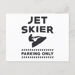 Jet Ski Jet Ski Jet Skier Parkplatz nur Wasser Postkarte