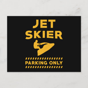 Jet Ski Jet Skier Parkplatz nur Wasserstrahl Skifa Postkarte