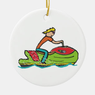 Jet Ski Keramik Ornament