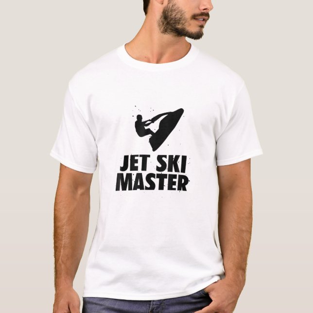 Jet Ski Master Retro aufstehen T-Shirt (Vorderseite)