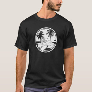 Jet Ski Palm Tree Skifahren Skier Jet Ski T-Shirt