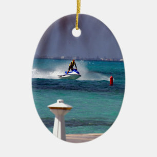 Jet-Ski-Paradies Keramikornament