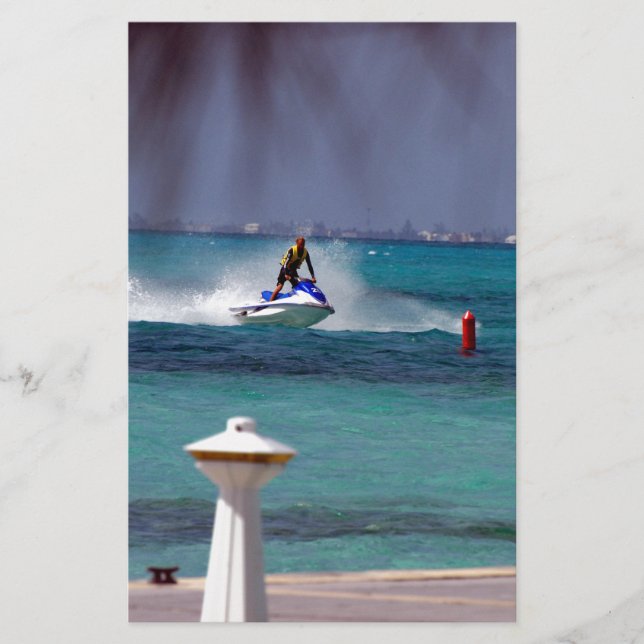 Jet Ski Paradise Briefpapier (Vorderseite)