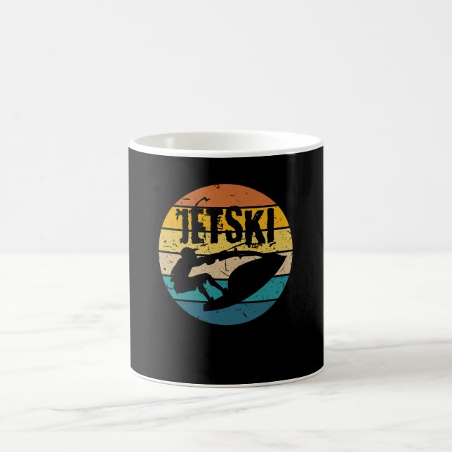 Jet Ski Retro Wassersport Kaffeetasse (Mittel)