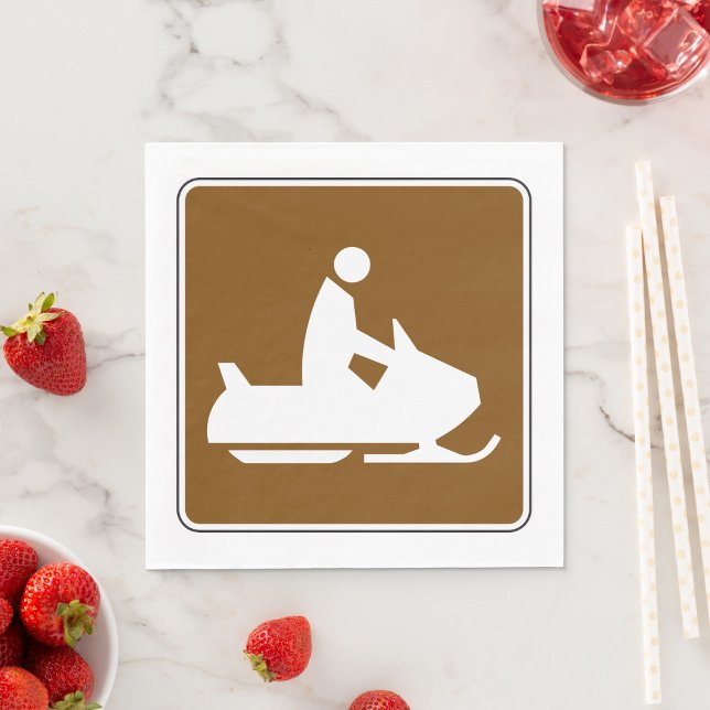 Jet Ski Sign Napkins Serviette (Von Creator hochgeladen)