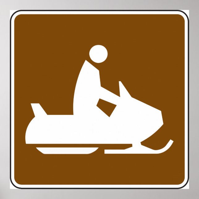 Jet Ski Sign Poster (Vorne)
