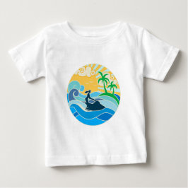 Jet Ski und das Meer Baby T-shirt