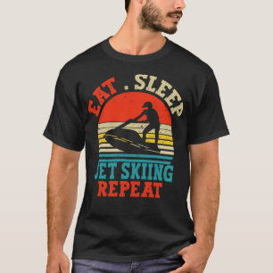 Jet Ski Vintage Retro-Geschenkidee essen Schlafstr T-Shirt