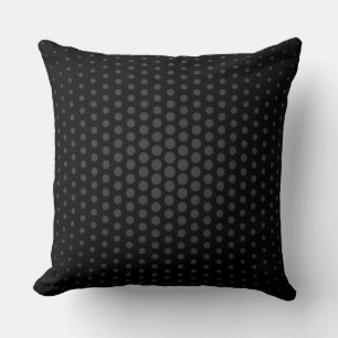 Jet Techno Dots Modern Black Kissen