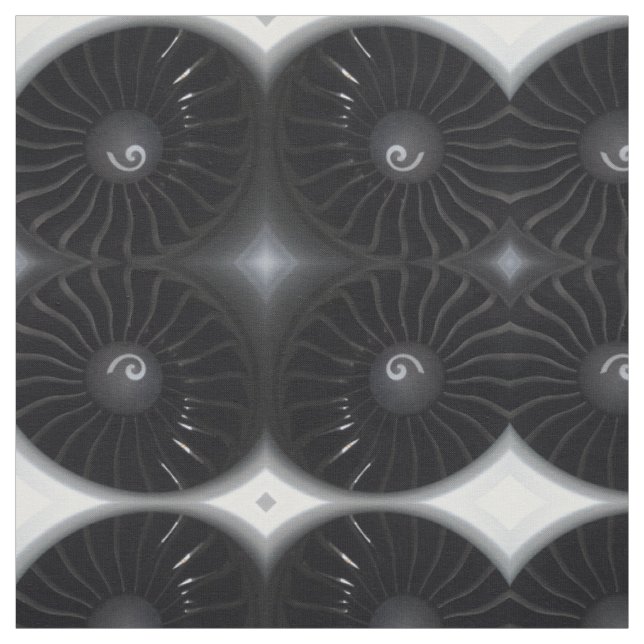 Jet Turbine Fabric Stoff (Muster)