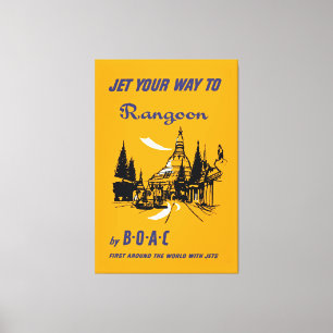 Jet Your Way to Rangoon Leinwanddruck