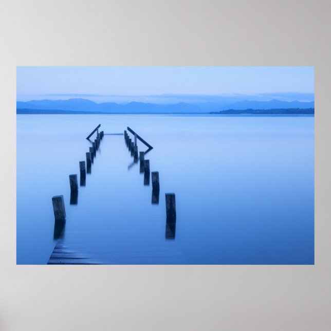 Jetblau Poster (Vorne)