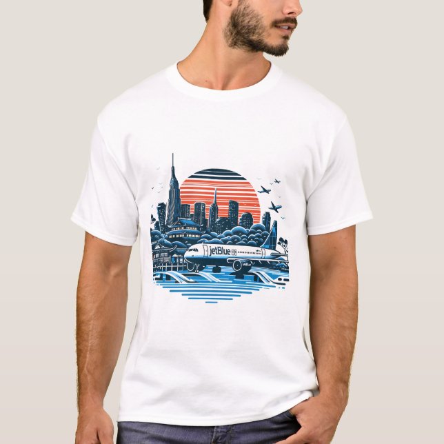 Jetblue Airbus T-Shirt (Vorderseite)