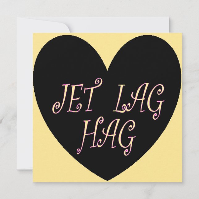 JETLAG HAG REISEDESIGN KARTE (Vorderseite)