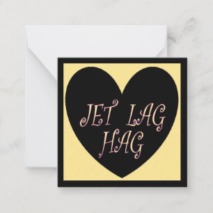 JETLAG HAG REISEDESIGN MITTEILUNGSKARTE