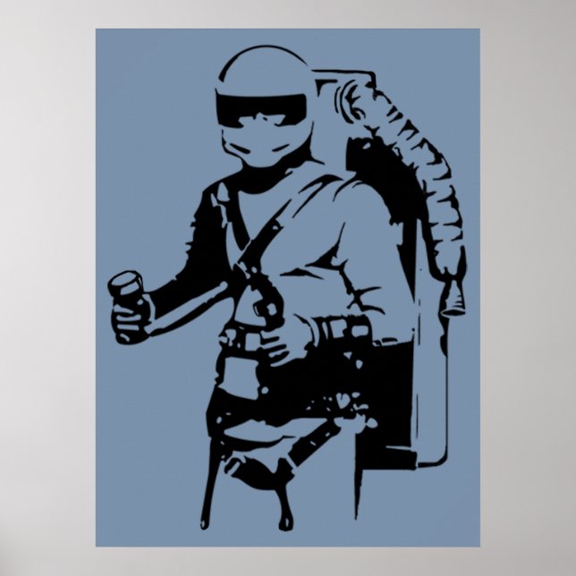 Jetpack Pilotposter Poster (Vorne)