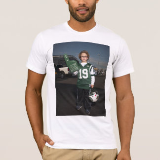 Jets gegen Patriot-Heckklappen-Party T-Shirt